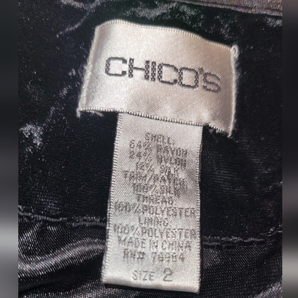 Chico's Multicolor Open Front Lattice Blazer Jacket Size 2 - Picture 4 of 4